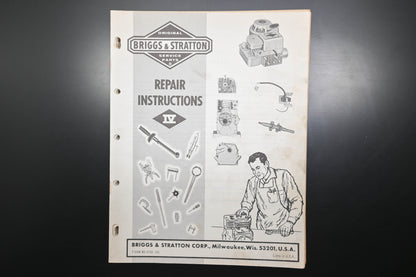 OEM Briggs & Stratton MS-4750-101 Repair Instructions IV