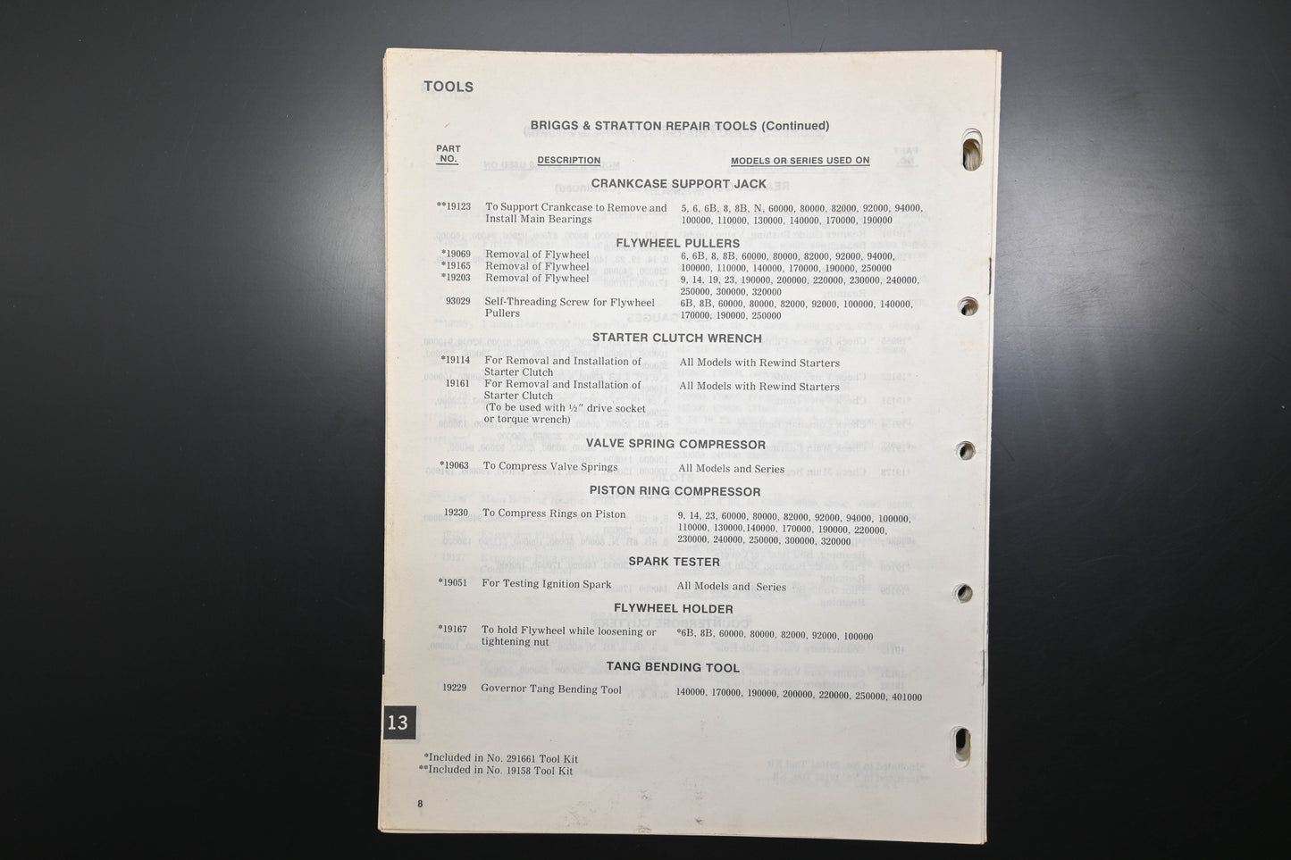 OEM Briggs & Stratton MS-4750-101 Repair Instructions IV