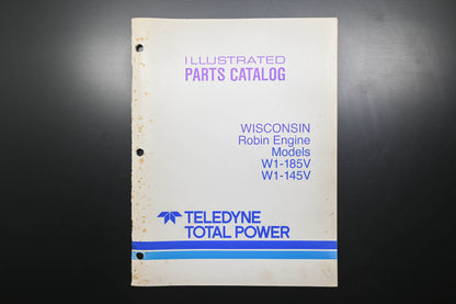 Teledyne Total Power TTP 30083, TTP-30083, TTP30083 Wisconsin Robin W1-185V W1-145V Parts Catalog