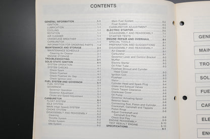 Teledyne Total Power TTP 30059, TTP-30059, TTP30059 Wisconsin Robin W1-450V Shop Manual