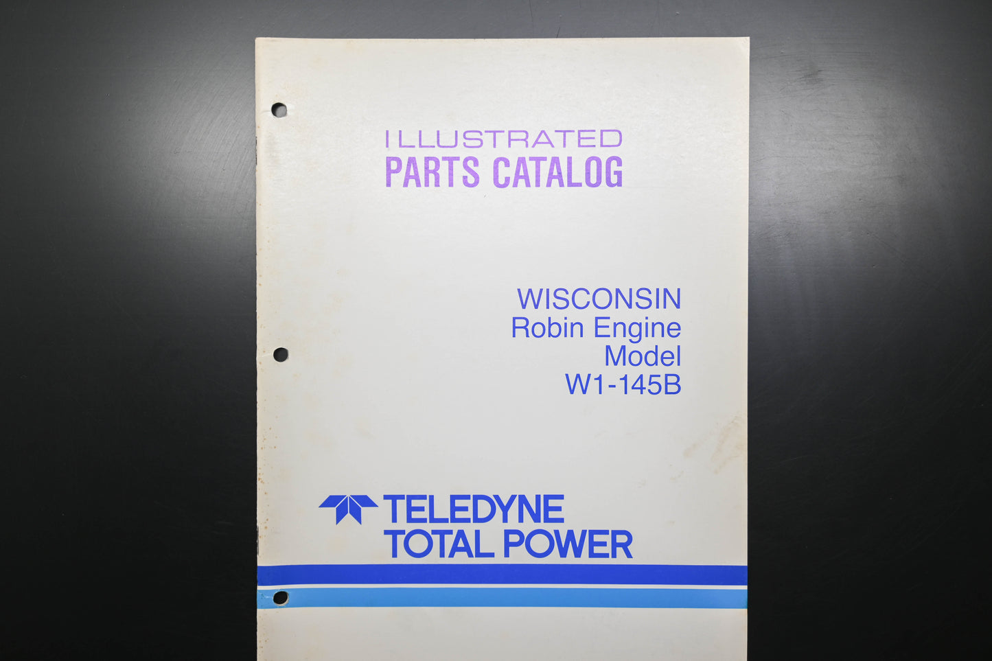 Teledyne Total Power TTP 30082, TTP-30082, TTP30082 Wisconsin Robin W1-145B Parts Catalog