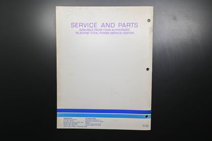 Teledyne Total Power TTP 30082, TTP-30082, TTP30082 Wisconsin Robin W1-145B Parts Catalog