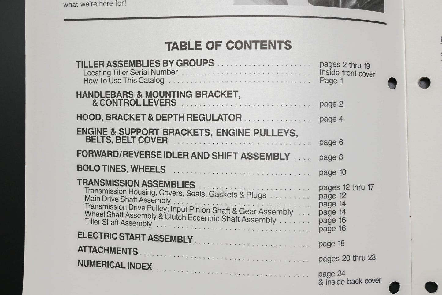 Troy Bilt CT640486 86 Pony Roto Tiller Parts Catalog