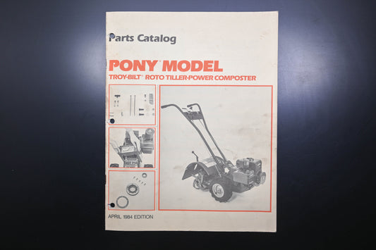 Troy Bilt CAT-32(4/84), CAT-32 84 Pony Roto Tiller Parts Catalog