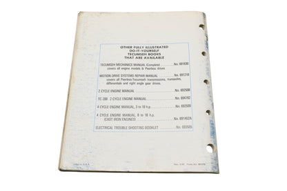 OEM Tecumseh 691218 Motion Drive Systems Mechanic's Handbook
