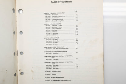 OEM Tecumseh 691218 Motion Drive Systems Mechanic's Handbook