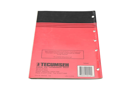 OEM Tecumseh 695244A 4 Cycle Overhead Valve Engine Mechanic's Handbook