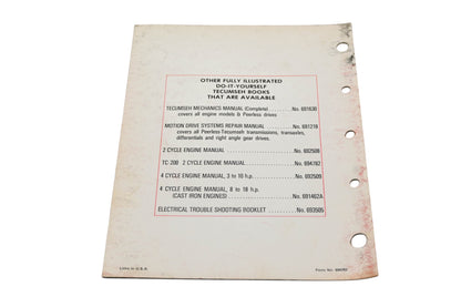 OEM Tecumseh 694782 TC2-Cycle Engines Technician's Handbook