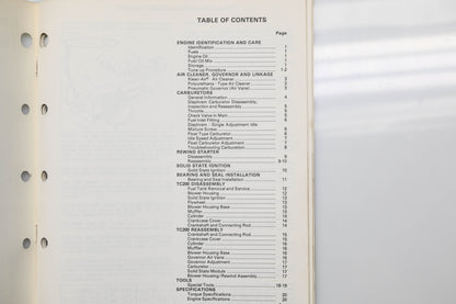 OEM Tecumseh 694782 TC2-Cycle Engines Technician's Handbook