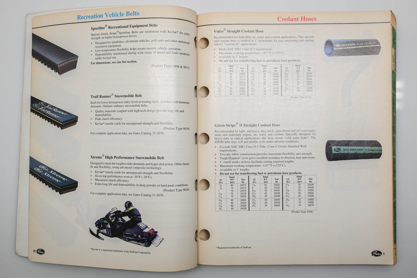 Gates 31-2060 99-00 PoweRated Truflex & Sportline Belt Applications Catalog