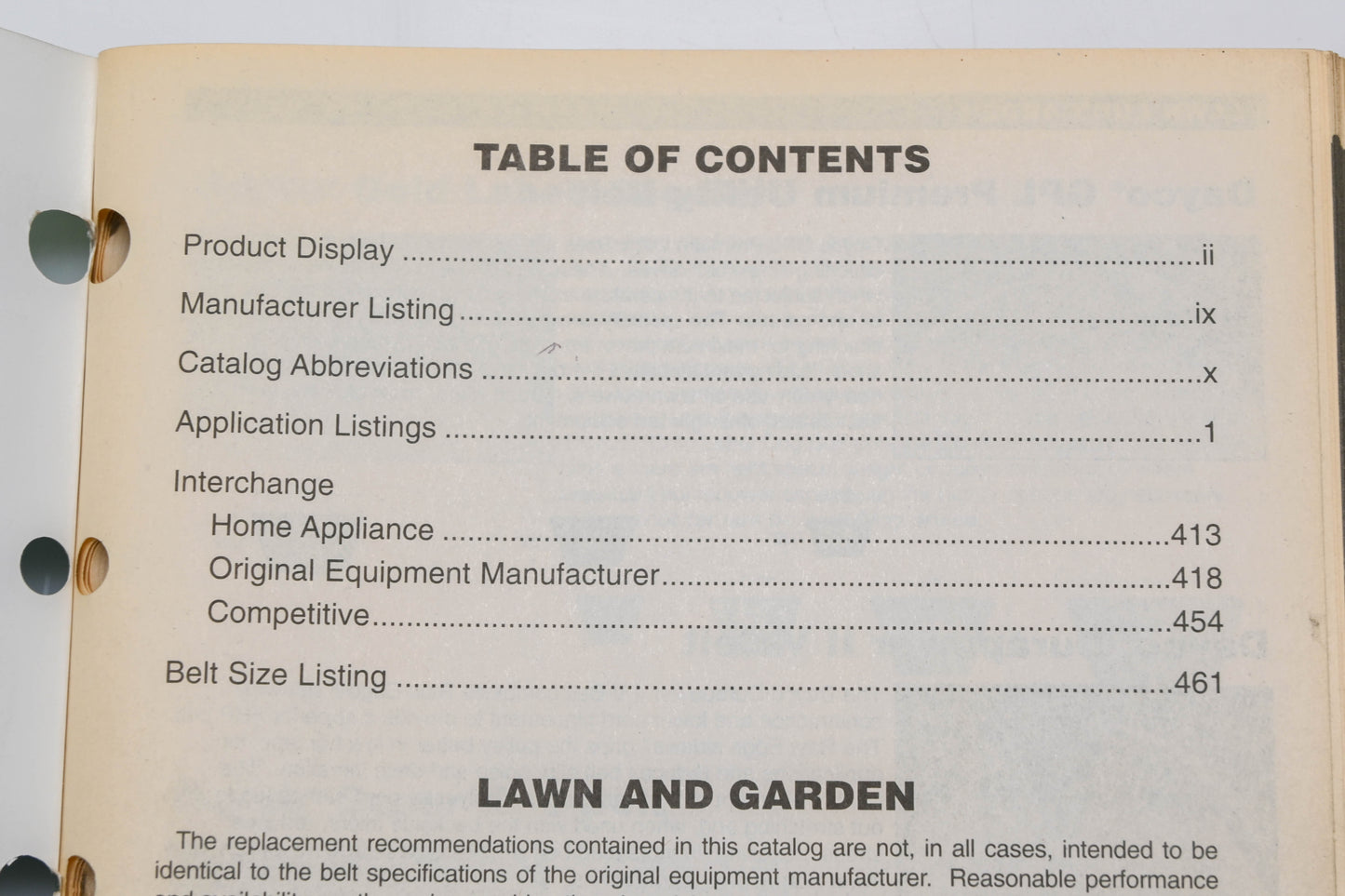 Dayco 040587 02 Utility Belts Lawn & Garden Applications
