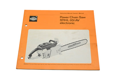 OEM Stihl 0451 111 0121 051 AV Chain Saw Owner's Manual