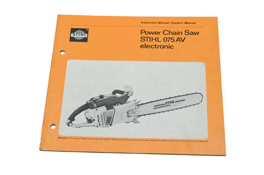 OEM Stihl 0451 117 0121 075 AV Chain Saw Owner's Manual