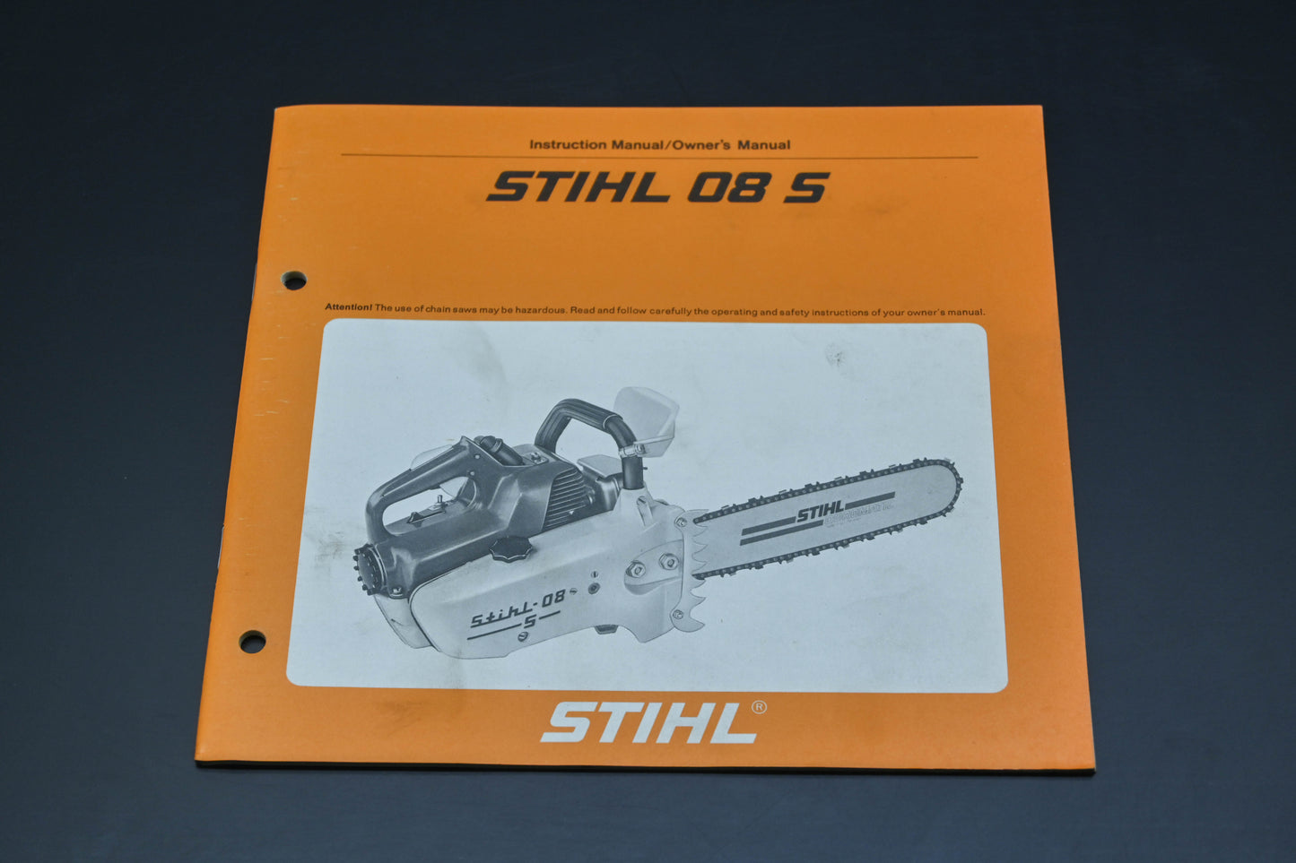 OEM Stihl 0451 108 0121 08 S Chain Saw Owner's Manual