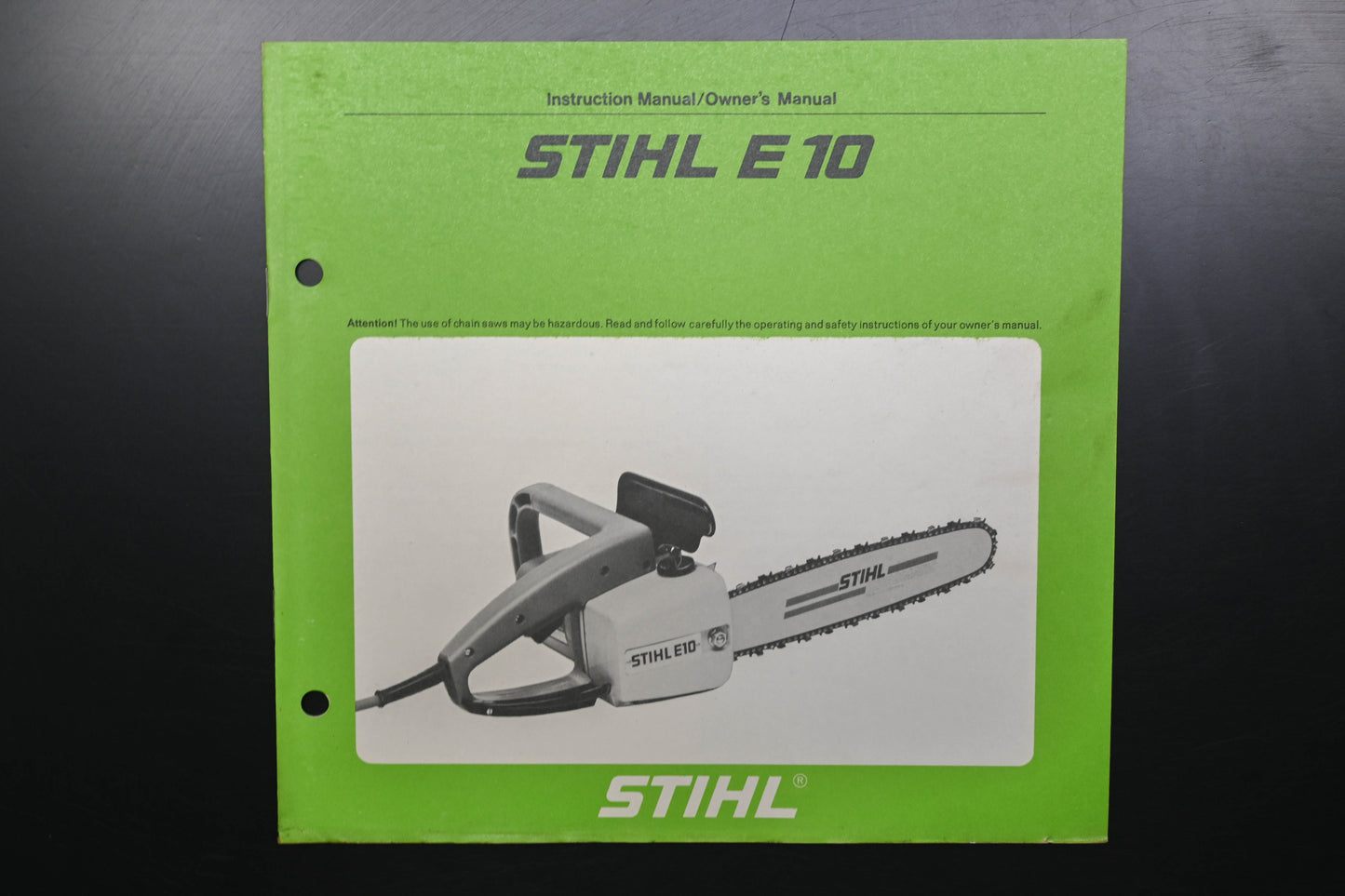 OEM Stihl 0458 104 0121 E 10 Electric Chain Saw Owner's Manual