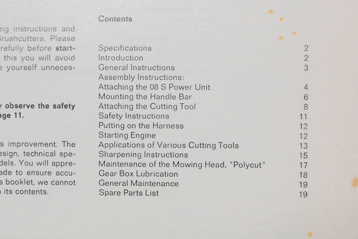 OEM Stihl 0451 315 0121 FS 353 AV Brush Cutter Owner's Manual