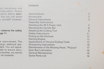 OEM Stihl 0451 315 0121 FS 353 AV Brush Cutter Owner's Manual