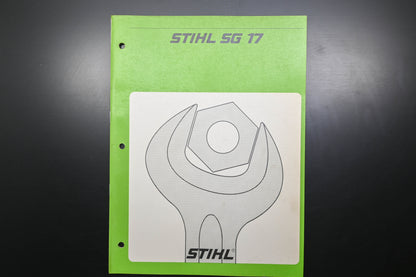 OEM Stihl 0455 322 0123 SG 17 Mistblower Shop Manual