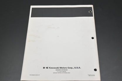 OEM Kawasaki 99924-2034-01 FC180V OHV Engine Shop Manual