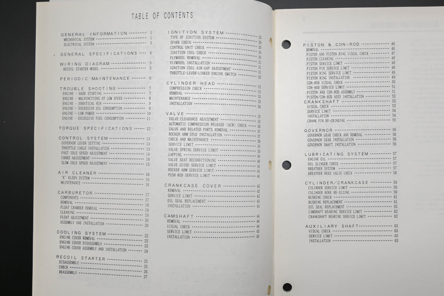 OEM Kawasaki 99924-2034-01 FC180V OHV Engine Shop Manual