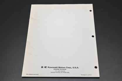OEM Kawasaki 99924-2018-02 FC290V 400V 401V 420V 540V Engine Shop Manual