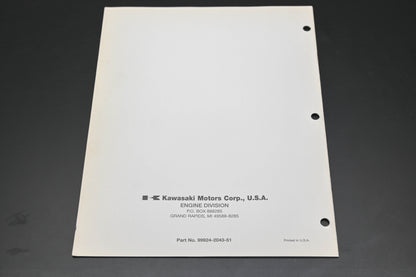 OEM Kawasaki 99924-2043-51 FD501D Service Manual Supplement
