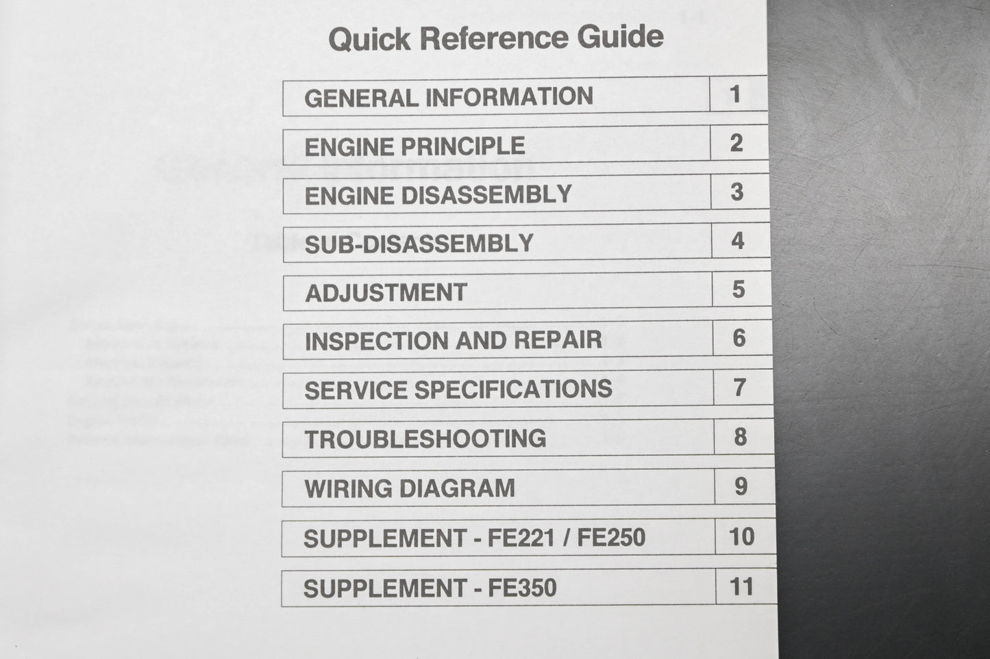 OEM Kawasaki 99924-2024-03 FE250 290 350 Engine Shop Manual