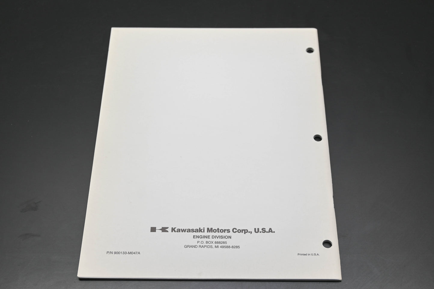 OEM Kawasaki 900133-M047A TG18-TG33 Engine Shop Manual