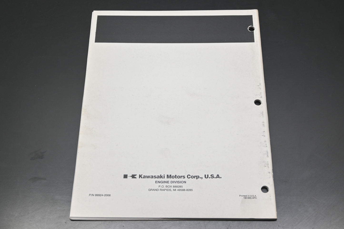 OEM Kawasaki 99924-2006 KF82 KF100 KF150 Engine Shop Manual