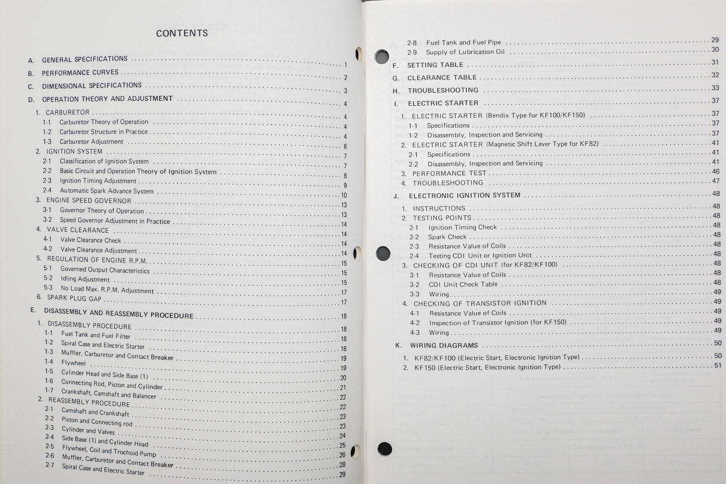 OEM Kawasaki 99924-2006 KF82 KF100 KF150 Engine Shop Manual