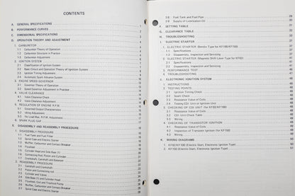 OEM Kawasaki 99924-2006 KF82 KF100 KF150 Engine Shop Manual