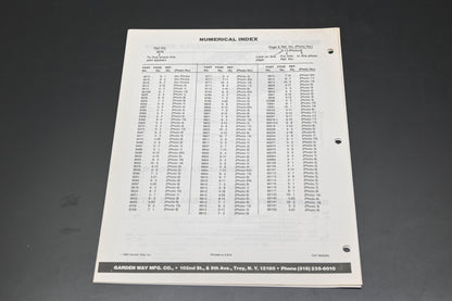 Troy Bilt CAT-56(6/84) Cultivator Plus Parts Catalog