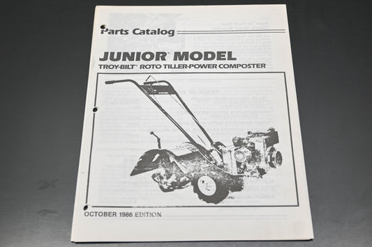 Troy Bilt CT771086 86 Junior Roto Tiller Parts Catalog