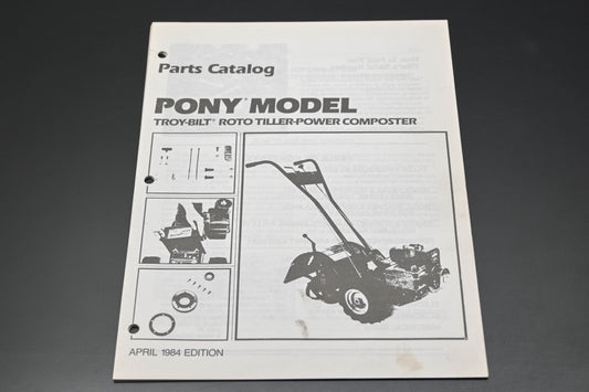 Troy Bilt CAT-32(4/84) 84 Pony Roto Tiller Parts Catalog