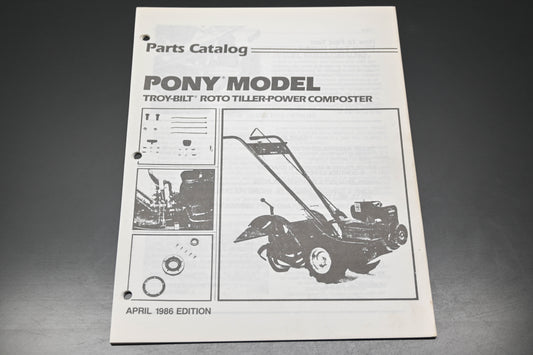 Troy Bilt CT640486 86 Pony Roto Tiller Parts Catalog