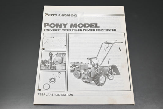 Troy Bilt CT840289 89 Pony Roto Tiller Parts Catalog