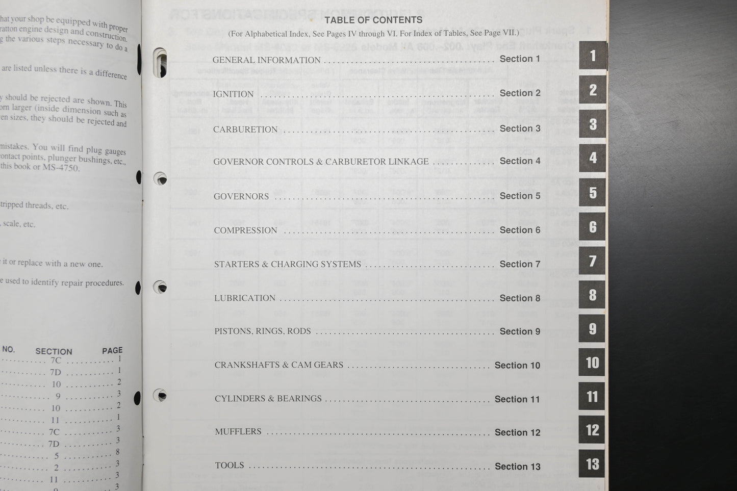 OEM Briggs & Stratton MS-7000-11/90 Twin Cylinder Shop Repair Manual
