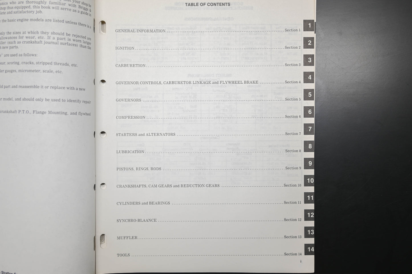 OEM Briggs & Stratton MS-9939-5/89 Single Cylinder OHV Shop Repair Manual