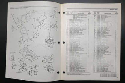 Bolens P-4188-2 21" Mower Eliminator Plus Model 9062 Parts List