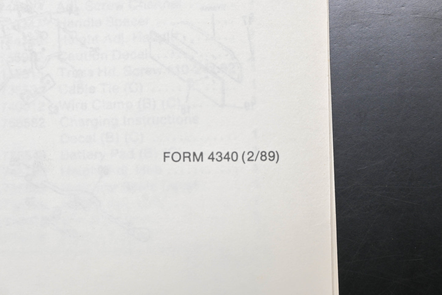 Bolens 4340 22" Mower Models 8653 8657 8557 Parts List