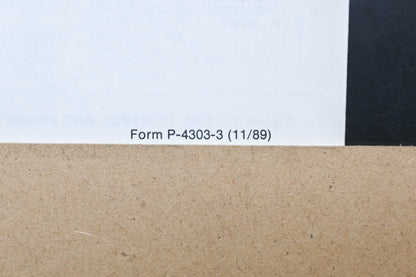 Bolens P-4303-3 89 Snow Thrower Models 824 1026 1032 Parts List