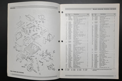 Bolens 176-3979, 1763979 Rear Engine Riding Mower Parts Catalog