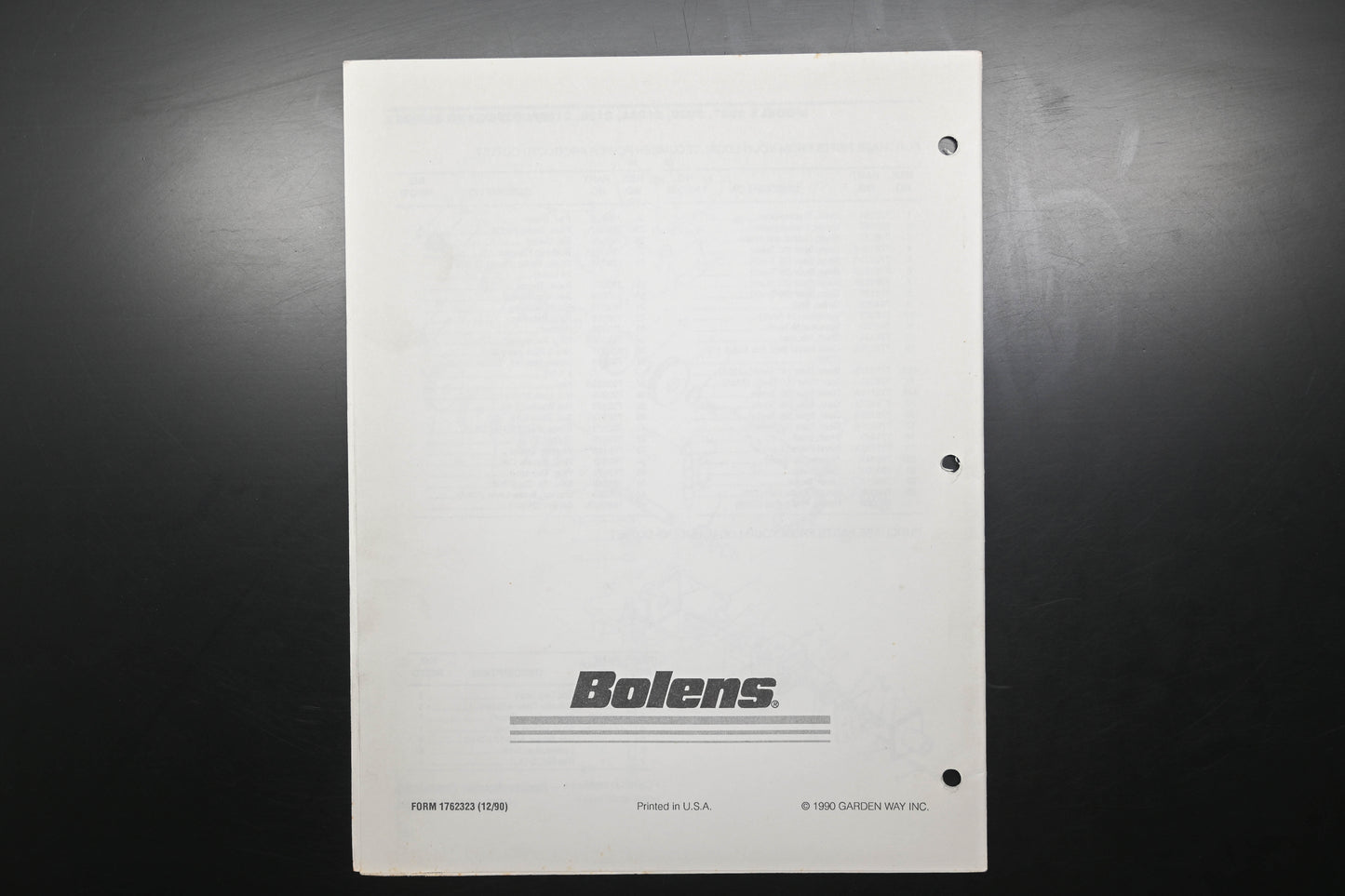 Bolens 176-2323, 1762323 Riding Mower Parts Catalog