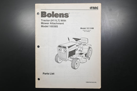 Bolens P553786, 217475 H11LT & Mower Attachment Parts List