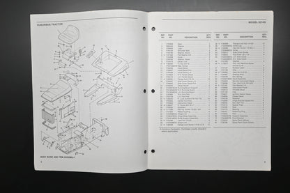 Bolens 176-0447, 1760447 90 Suburban Tractor Model 3214G Parts List