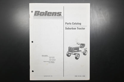Bolens 176-1619, 1761619 90 Suburban Tractor 3212G 3212GX Parts List