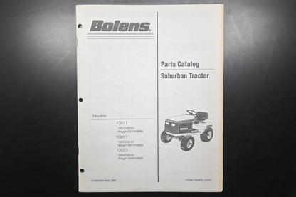 Bolens 1763976, 176-3976 Suburban Tractor Models 13011 13017 13023 Parts Catalog