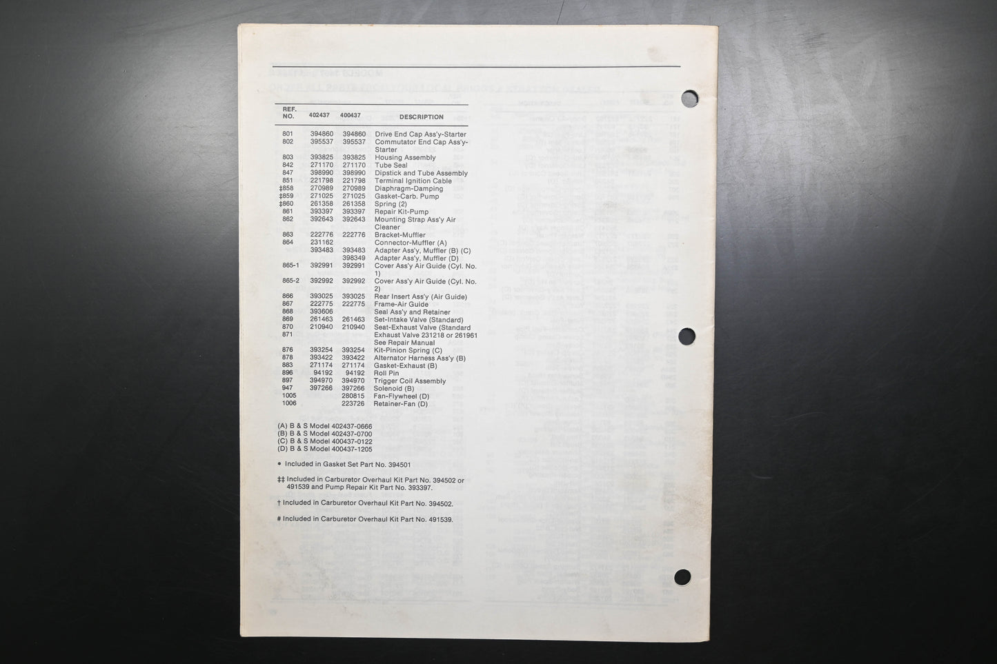 Bolens 3827-5 Tractor Models 1667 1467 Parts List