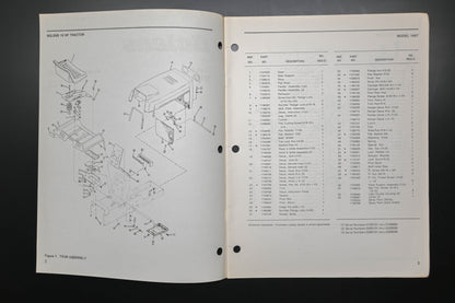 Bolens 3827-2 16HP Tractor Model 1667 Parts List