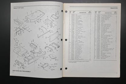 Bolens 4259-1 Tractor Model 5117H Parts List